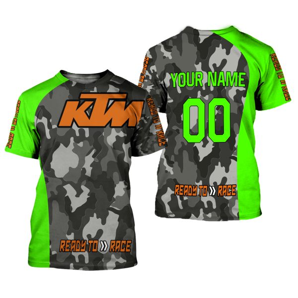 CUSTOM NAME RACING | GREEN CAMO | KTM V1 - Image 2