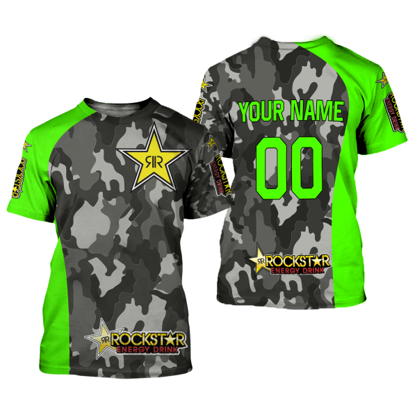 CUSTOM NAME RACING | GREEN CAMO | ROCKSTAR - Image 2