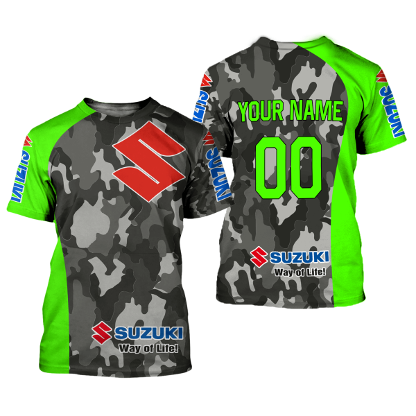 CUSTOM NAME RACING | GREEN CAMO | SUZUKI - Image 2