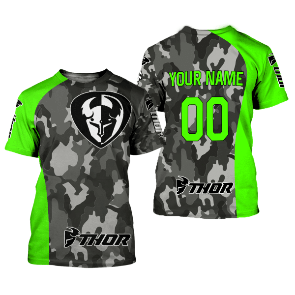 CUSTOM NAME RACING | GREEN CAMO | THOR - Image 2