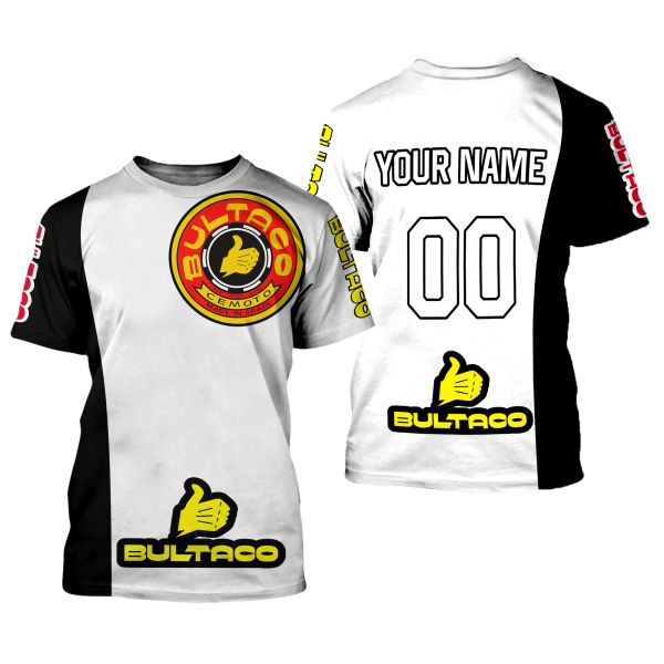 CUSTOM NAME RACING | BLACK-WHITE | BULTACO - Image 2