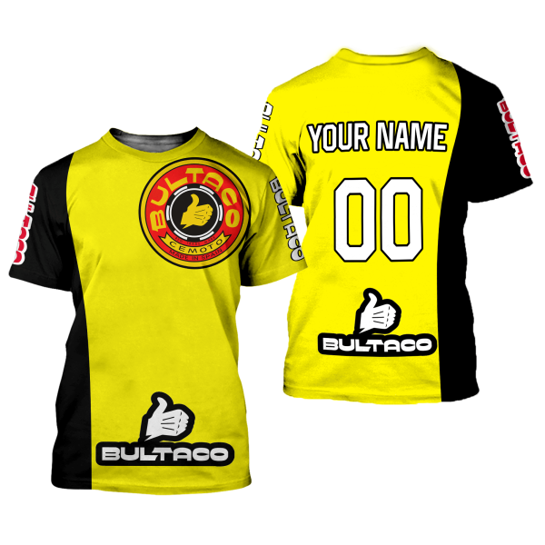 CUSTOM NAME RACING | BLACK-YELLOW | BULTACO - Image 2