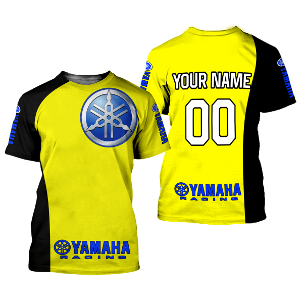 CUSTOM NAME RACING | BLACK-YELLOW | YAMAHA V6 - Image 2