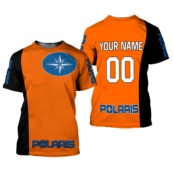 CUSTOM NAME RACING | BLACK-ORANGE | POLARIS - Image 2
