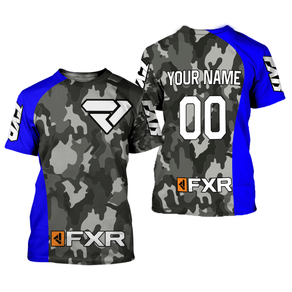 CUSTOM NAME RACING | BLUE CAMO | FXR - Image 2