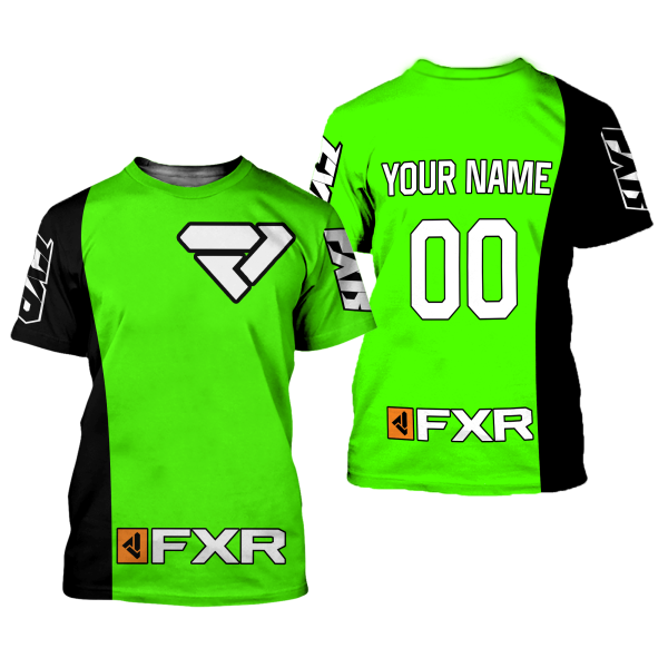 CUSTOM NAME RACING | BLACK-GREEN | FXR - Image 2