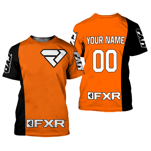 CUSTOM NAME RACING | BLACK-ORANGE | FXR - Image 2
