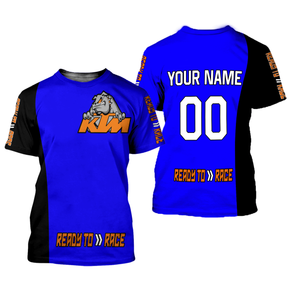 CUSTOM NAME RACING | BLACK-BLUE | KTM - Image 2