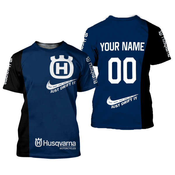 CUSTOM NAME RACING | BLACK-BLUE | HUSQVARNA - Image 2