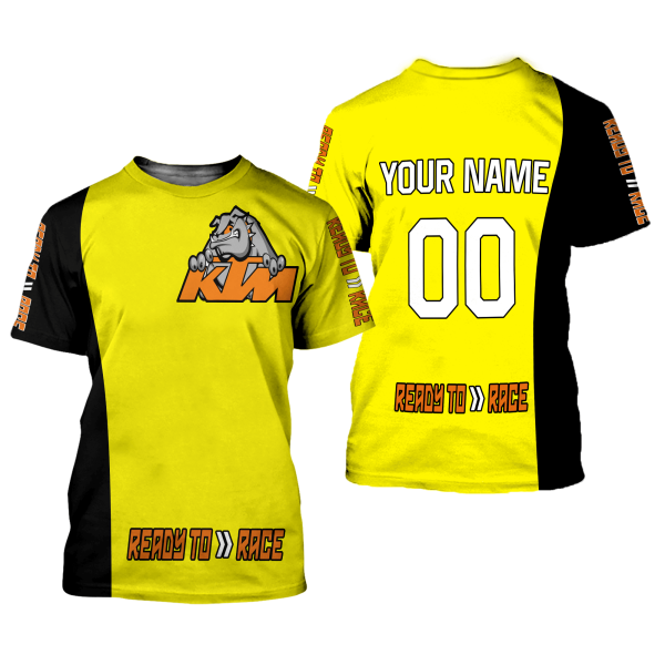 CUSTOM NAME RACING | BLACK-YELLOW| KTM - Image 2