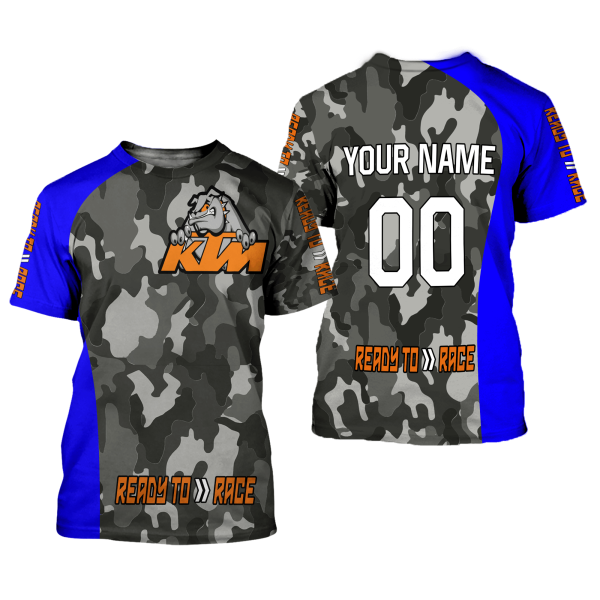 CUSTOM NAME RACING | BLUE CAMO | KTM V2 - Image 2