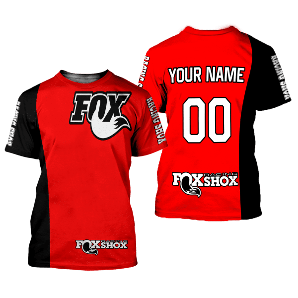 CUSTOM NAME RACING | BLACK RED | FOX RACING - Image 2