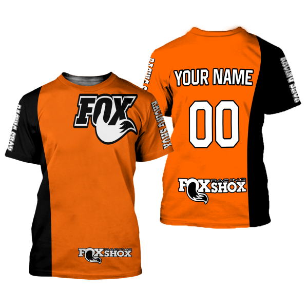 CUSTOM NAME RACING | BLACK ORANGE | FOX RACING - Image 2