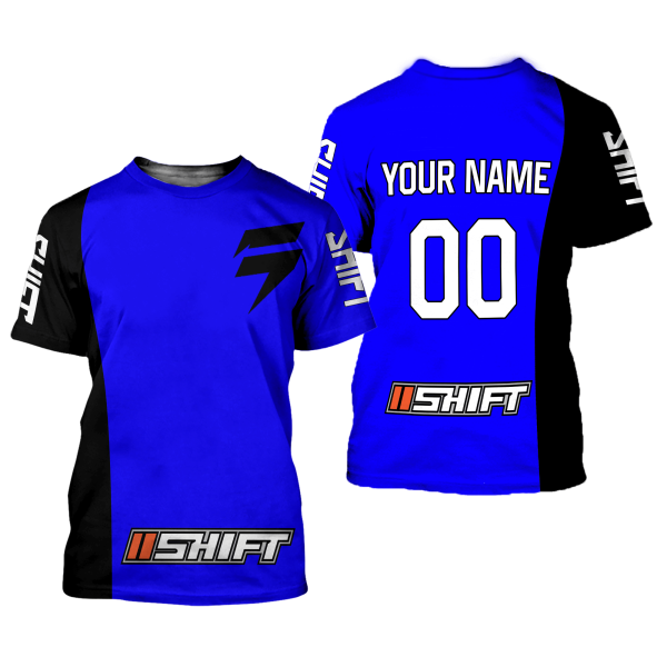 CUSTOM NAME RACING | BLACK-BLUE | SHIFT - Image 2