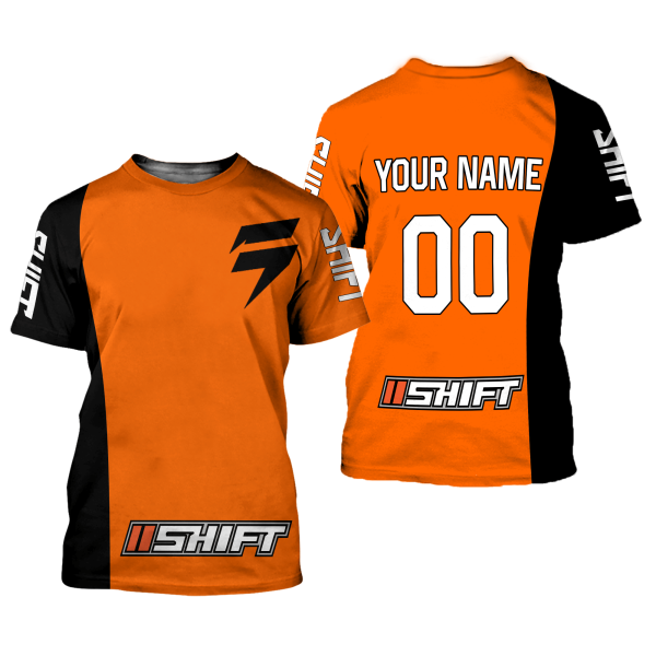 CUSTOM NAME RACING | BLACK-ORANGE | SHIFT - Image 2