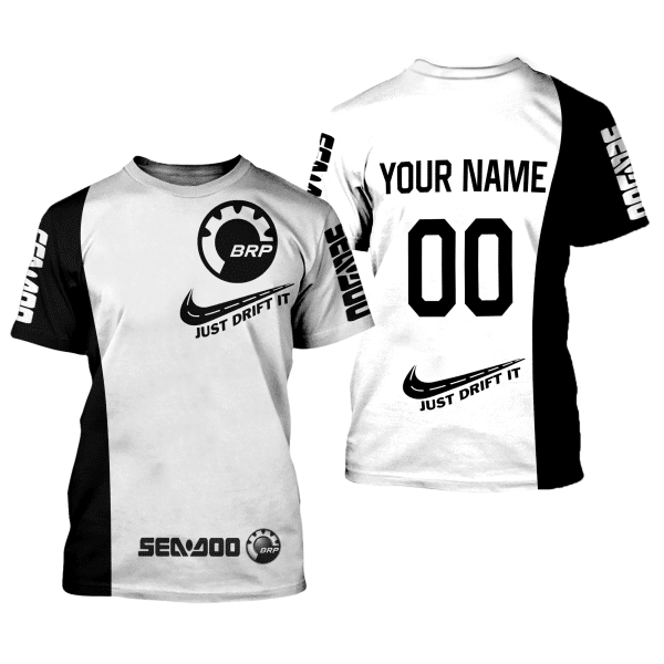 CUSTOM NAME RACING | BLACK-WHITE | SEA DOO - Image 2