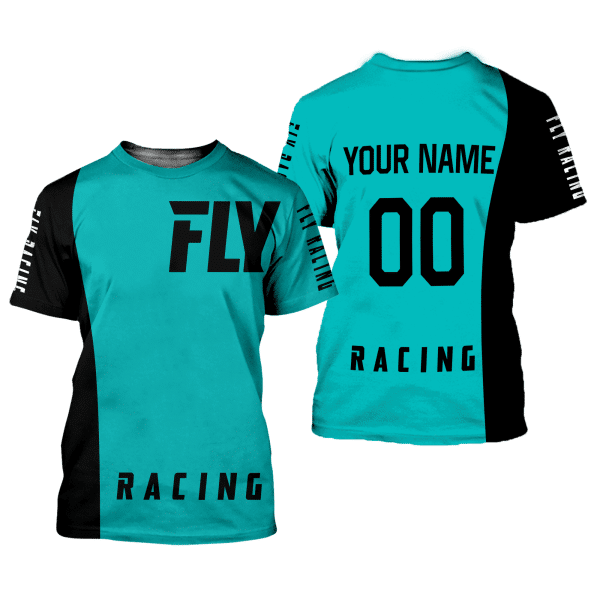 CUSTOM NAME RACING | BLACK-SKY| FLY RACING - Image 2