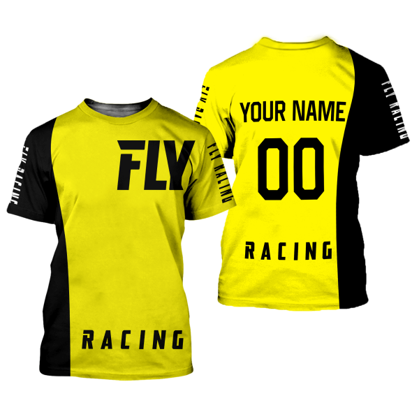 CUSTOM NAME RACING | BLACK-YELLOW | FLY RACING - Image 2