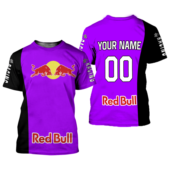 CUSTOM NAME RACING | BLACK-PURPLE | REDBULL - Image 2