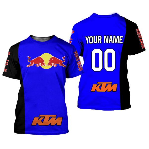 CUSTOM NAME RACING | BLACK-BLUE | REDBULL KTM - Image 2
