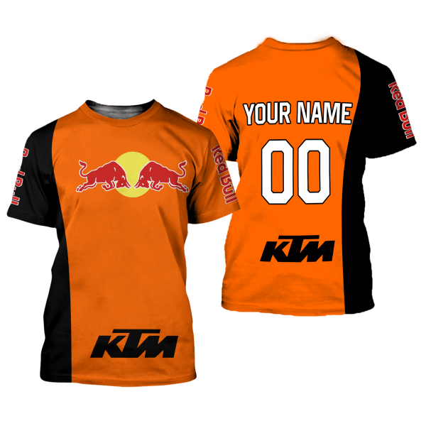 CUSTOM NAME RACING | BLACK-ORANGE | REDBULL KTM - Image 2