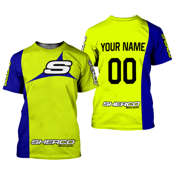 CUSTOM NAME RACING | BLUE-YELLOW | SHERCO - Image 2