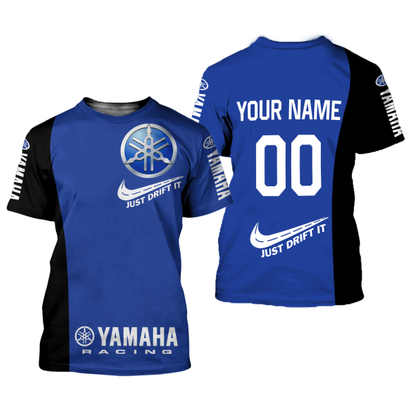 CUSTOM NAME RACING | BLACK-BLUE | YAMAHA - Image 2