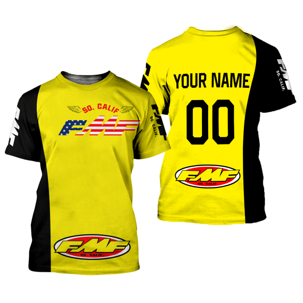 CUSTOM NAME RACING | BLACK-YELLOW | FMF - Image 2