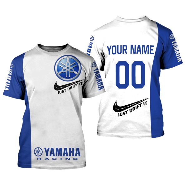 CUSTOM NAME RACING | BLUE-WHITE | YAMAHA - Image 2