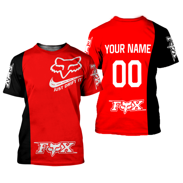 CUSTOM NAME RACING | BLACK-RED | FOX RACING - Image 2