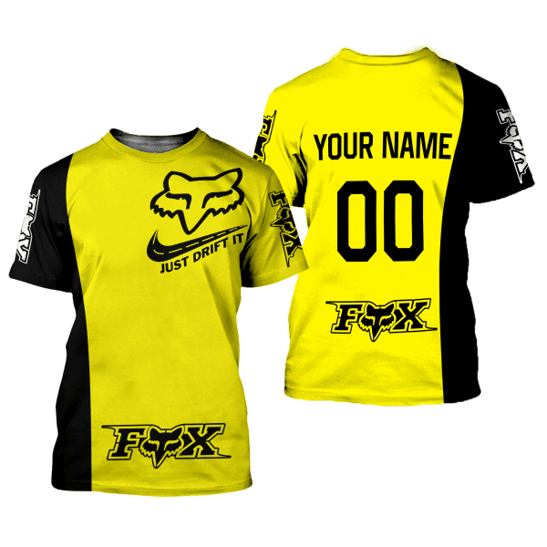 CUSTOM NAME RACING | BLACK-YELLOW | FOX RACING - Image 2
