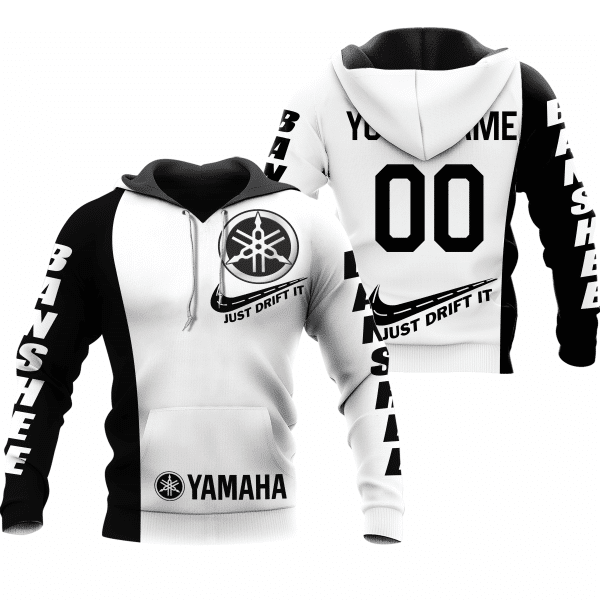 CUSTOM NAME RACING | BLACK-WHITE | YAMAHA BANSHEE