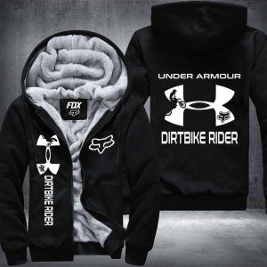 Dirtbike Rider Fleece Zip Hoodies