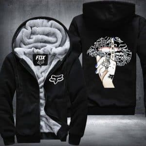 Shut the F up Fox Fleece Zip Hoodies