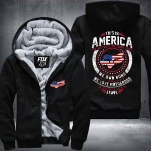 US Motocross Fleece Zip Hoodies