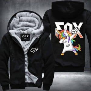BADASS FOX FLEECE ZIP HOODIE