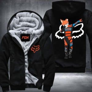 Dabbing Fox 2D Fleece Hoodie