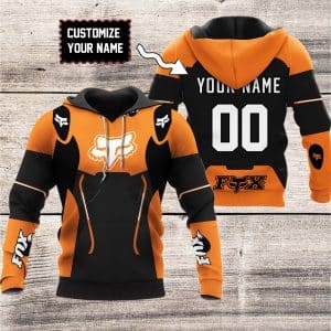 CUSTOM NAME RACING | FX V1 | ORANGE BLACK | KID & ADULT