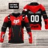 CUSTOM NAME RACING | FX V1 | RED BLACK | KID & ADULT