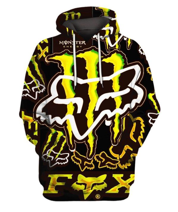 MEN WOMEN FOX 3D HOODIE, FOX HOODIE