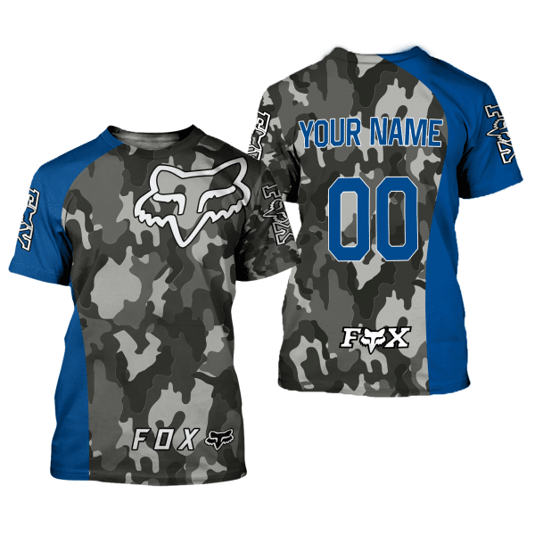 CUSTOM NAME RACING | BLUE CAMO | FOX RACING - Image 2
