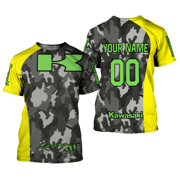 CUSTOM NAME RACING | YELLOW CAMO | KAWASAKI - Image 2