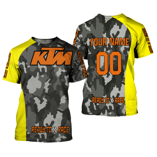 CUSTOM NAME RACING | YELLOW CAMO | KTM V1 - Image 2