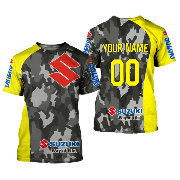 CUSTOM NAME RACING | YELLOW CAMO | SUZUKI - Image 2