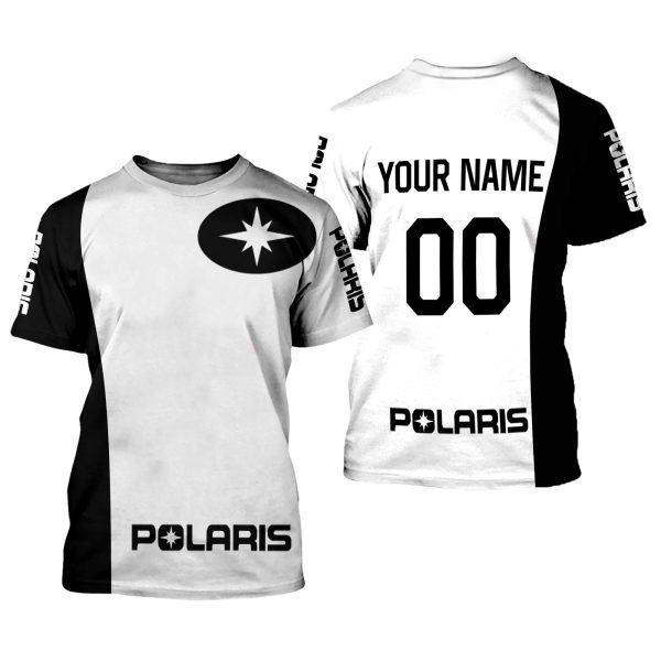 CUSTOM NAME RACING | WHITE-BLACK | POLARIS V1 - Image 2