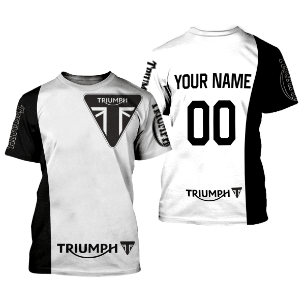 CUSTOM NAME RACING | BLACK-WHITE | TRIUMPH - Image 2