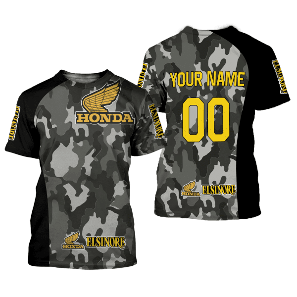 CUSTOM NAME RACING | BLACK CAMO | HONDA ELSINORE - Image 2