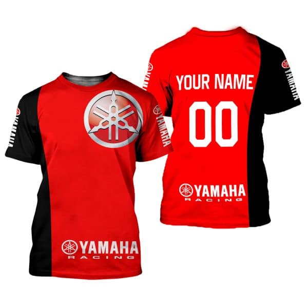 CUSTOM NAME RACING | BLACK-RED | YAMAHA V2 - Image 2