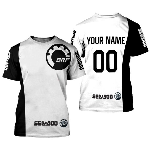 CUSTOM NAME RACING | WHITE-BLACK | SEA DOO - Image 2
