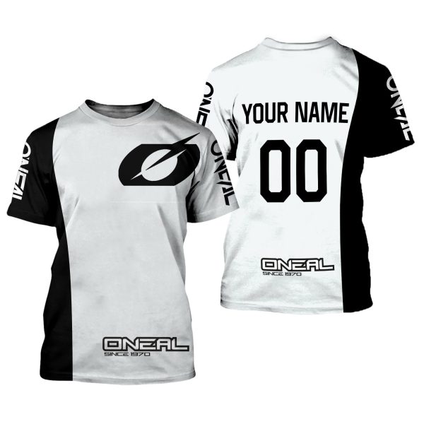 CUSTOM NAME RACING | WHITE-BLACK | ONEAL - Image 2